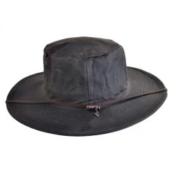The Squatter Waxed Cotton Booney Hat