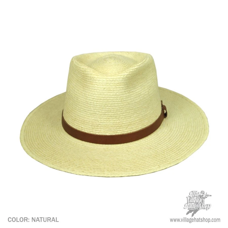Teardrop Guatemalan Palm Leaf Straw Fedora Hat 3 Teardrop Guatemalan Palm Leaf Straw Fedora Hat