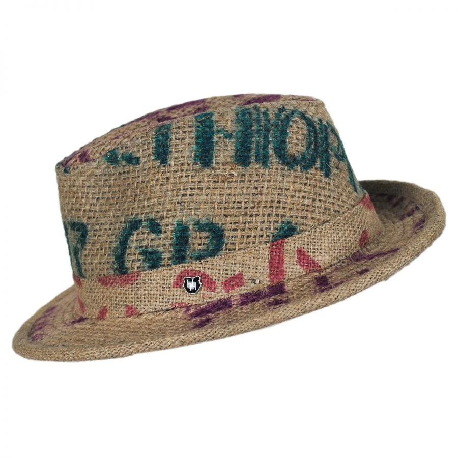 Havana Coffee Works Jute Mod Trilby Fedora Hat 4 Havana Coffee Works Jute Mod Trilby Fedora Hat - Image 2