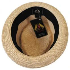 Toyo Straw Diamond Crown Fedora Hat -Bailey Hat Shop 147458