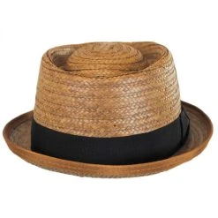 Be Bop Coconut Straw Pork Pie Hat