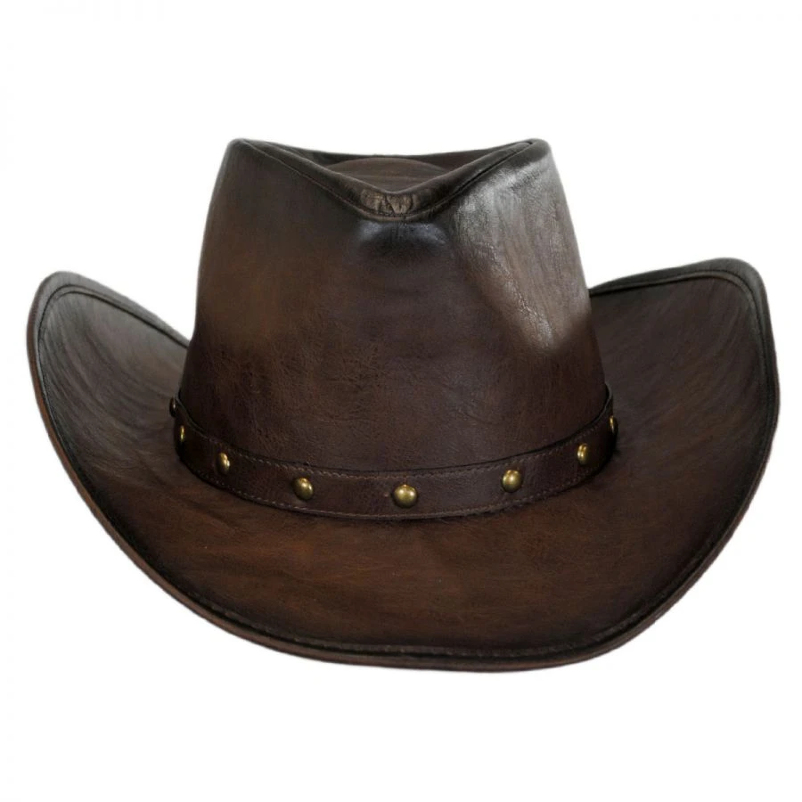 Faux Leather Western Hat 3 Faux Leather Western Hat