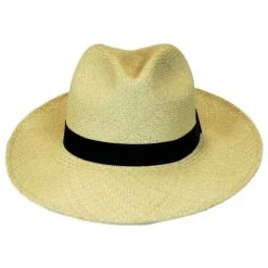 Folding Panama Straw Fedora Hat