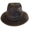 Stetson Weathered Leather Safari Fedora Hat -Bailey Hat Shop 181905