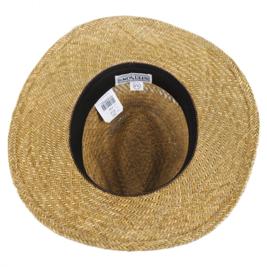 Stetson Childress Vent Seagrass Straw Safari Fedora Hat 5 Stetson Childress Vent Seagrass Straw Safari Fedora Hat - Image 3