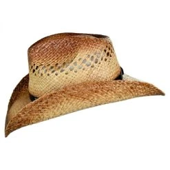 Alternative view of Route 66 Raffia Straw Cowboy Hat
