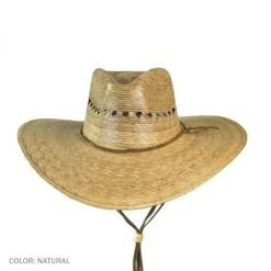Gardener Lattice Palm Straw Wide Brim Hat -Bailey Hat Shop 23537
