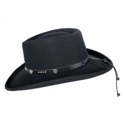 Alternative view of RENEGADE Joker LiteFelt Wool Gambler Western Hat