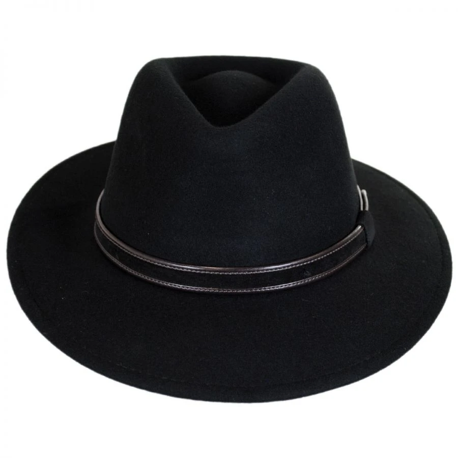 Hiker Wool Felt Safari Fedora Hat 3 Hiker Wool Felt Safari Fedora Hat