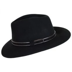 Alternative view of Hiker Wool Felt Safari Fedora Hat