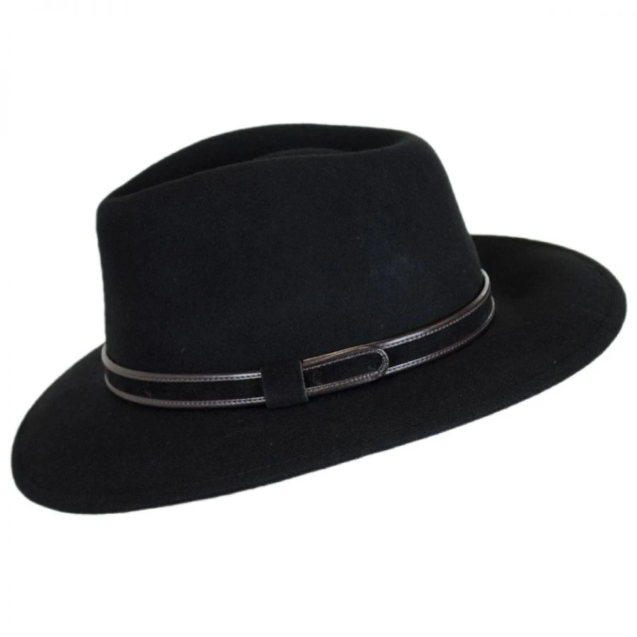 Hiker Wool Felt Safari Fedora Hat 4 Hiker Wool Felt Safari Fedora Hat - Image 2
