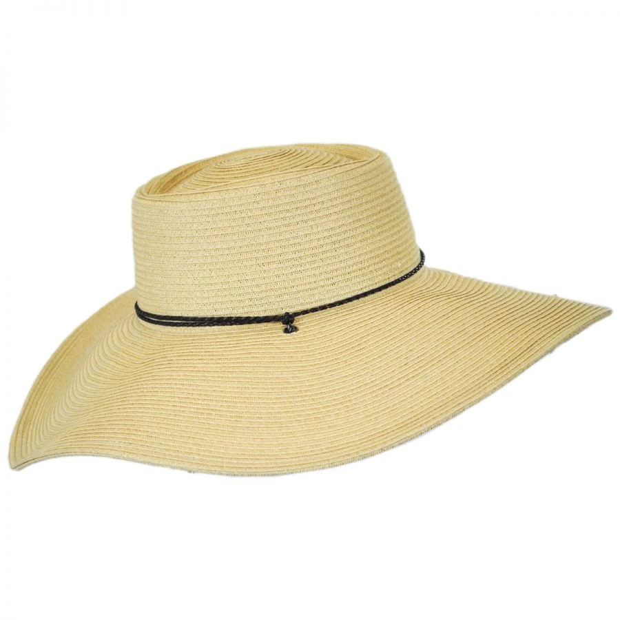Wide Brim Toyo Straw Gambler Hat 4 Wide Brim Toyo Straw Gambler Hat - Image 2
