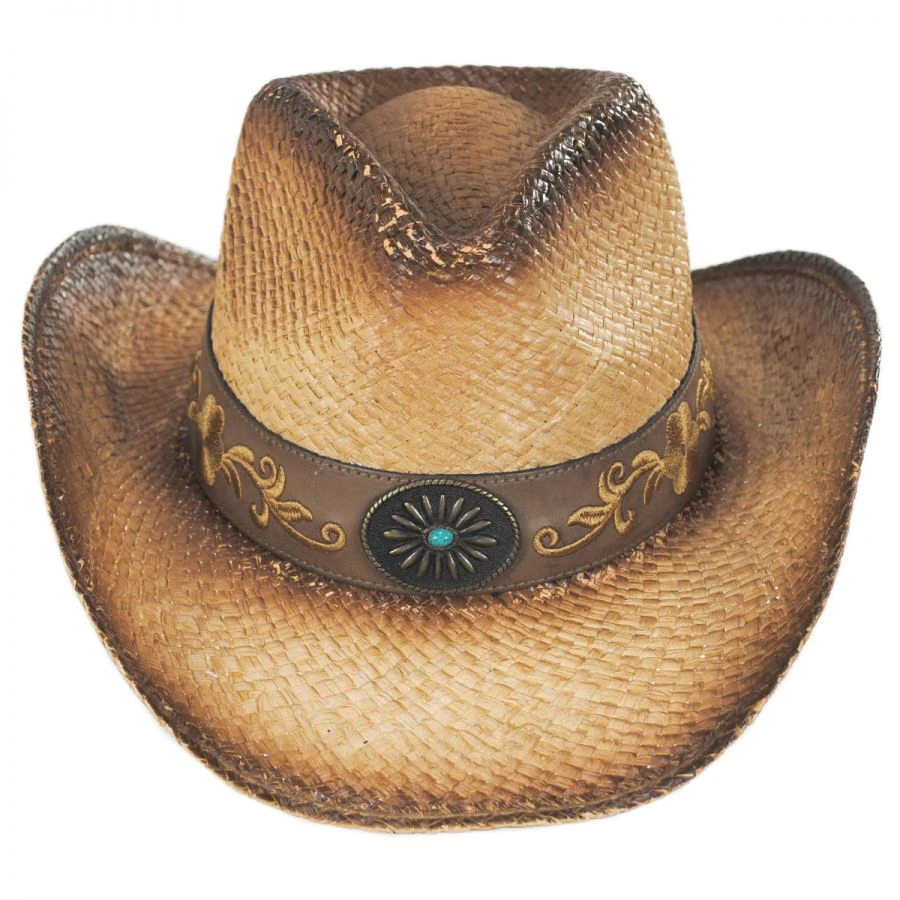 Wildflower Aged Straw Western Hat 3 Wildflower Aged Straw Western Hat