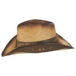 Alternative view of Wildflower Aged Straw Western Hat