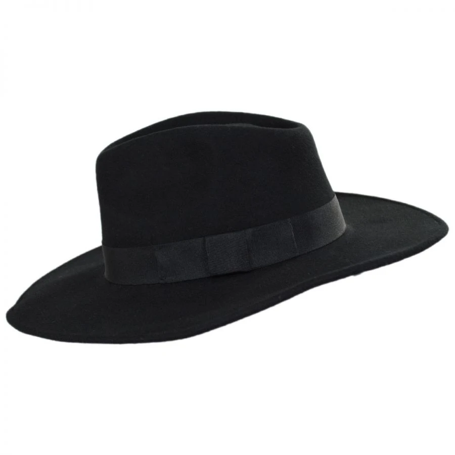 Colorado Ultra Wide Brim Wool Felt Fedora Hat 4 Colorado Ultra Wide Brim Wool Felt Fedora Hat - Image 2