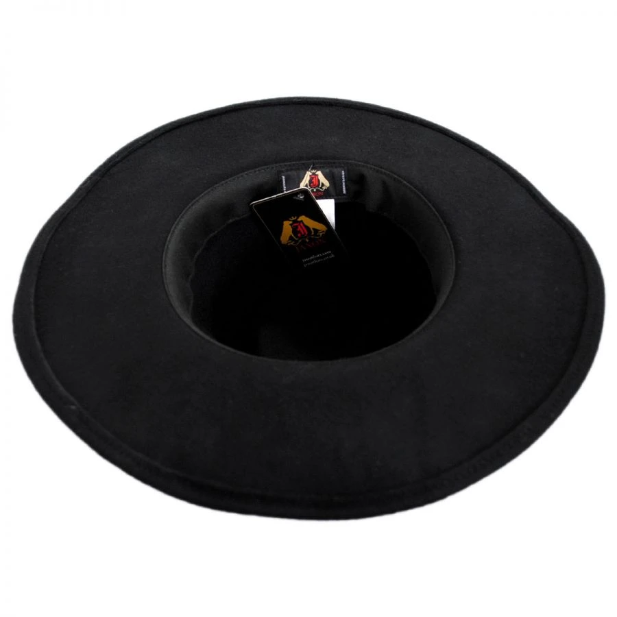 Colorado Ultra Wide Brim Wool Felt Fedora Hat 5 Colorado Ultra Wide Brim Wool Felt Fedora Hat - Image 3
