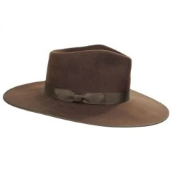 Alternative view of Wool Felt Rancher Fedora Hat - Coco