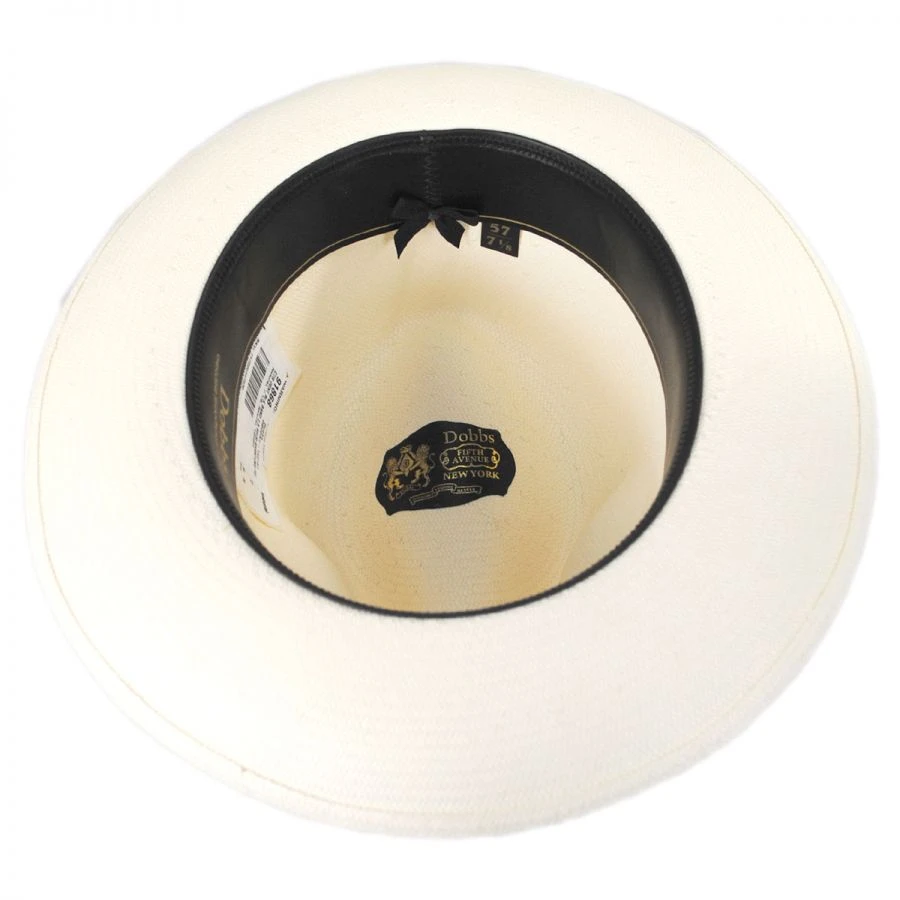 Optimo Shantung Straw Fedora Hat 5 Optimo Shantung Straw Fedora Hat - Image 3