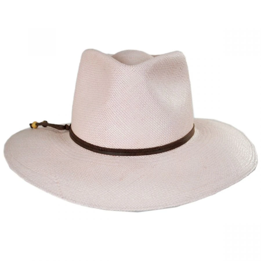 Tessa Panama Straw Fedora Hat 3 Tessa Panama Straw Fedora Hat