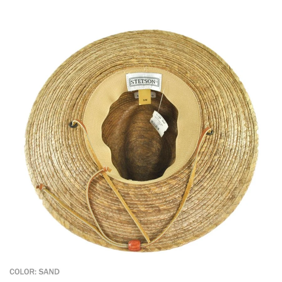 Stetson Rustic Palm Leaf Straw Hat 5 Stetson Rustic Palm Leaf Straw Hat - Image 3