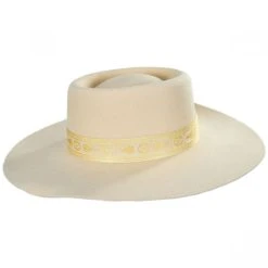 Juno Dragonfly Wool Felt Boater Hat -Bailey Hat Shop 333485