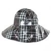 Plaid Wide Brim Rain Hat