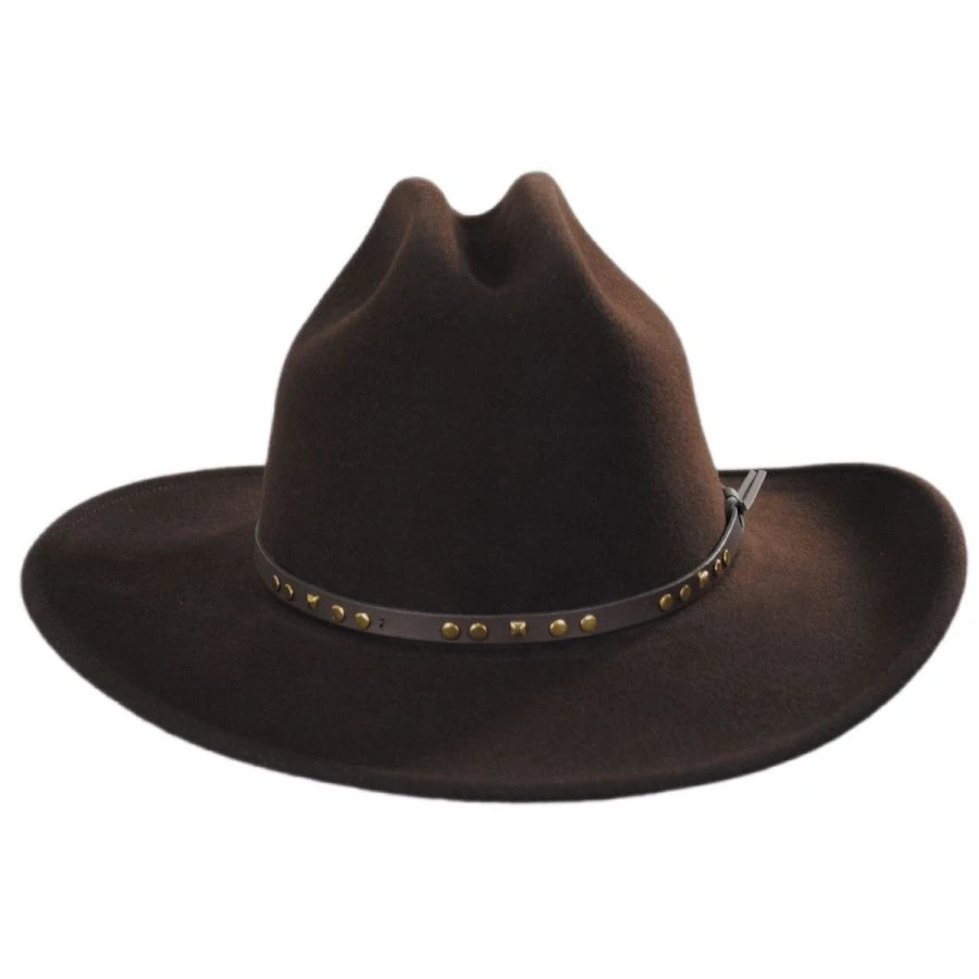 Bailey Chisolm Wool Litefelt Cattlemen Western Hat - Brown 3 Bailey Chisolm Wool Litefelt Cattlemen Western Hat - Brown