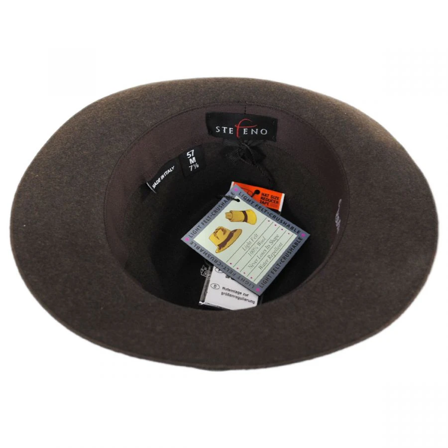 Desmond Crushable Wool Felt Fedora Hat 5 Desmond Crushable Wool Felt Fedora Hat - Image 3