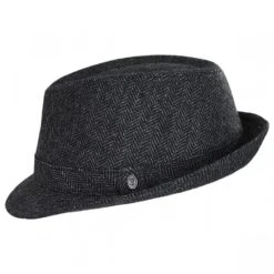 Herringbone Wool Trilby Fedora Hat 6 Herringbone Wool Trilby Fedora Hat -Bailey Hat Shop 346187