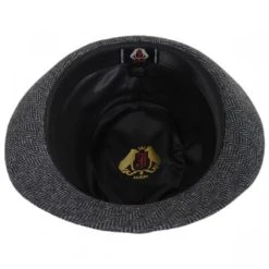 Herringbone Wool Trilby Fedora Hat 7 Herringbone Wool Trilby Fedora Hat -Bailey Hat Shop 346188