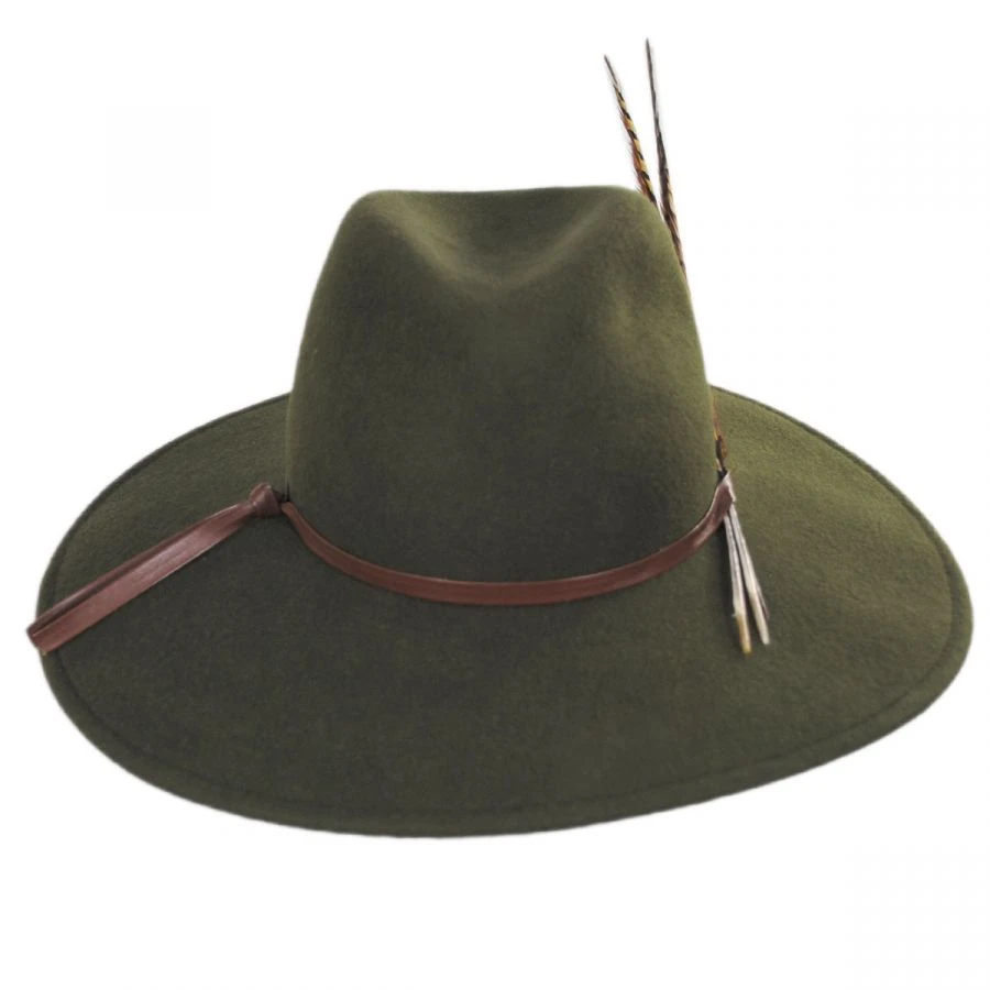 Trio Pheasant Feather Wool Felt Fedora Hat - Made To Order 3 Trio Pheasant Feather Wool Felt Fedora Hat - Made To Order