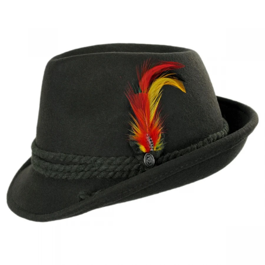 Alpine Wool Felt Fedora Hat 4 Alpine Wool Felt Fedora Hat - Image 2