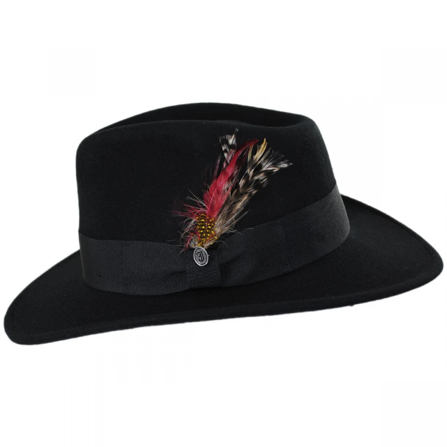 Ford Crushable Wool Felt Fedora Hat 4 Ford Crushable Wool Felt Fedora Hat - Image 2