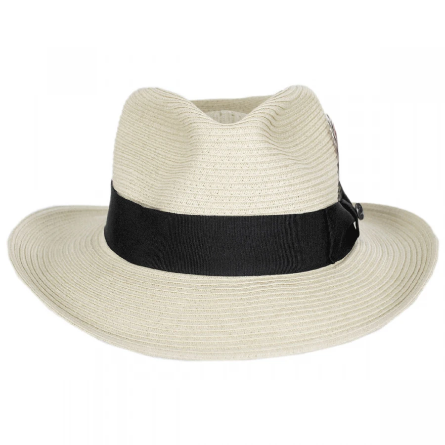 Summer C-Crown Toyo Straw Fedora Hat 3 Summer C-Crown Toyo Straw Fedora Hat