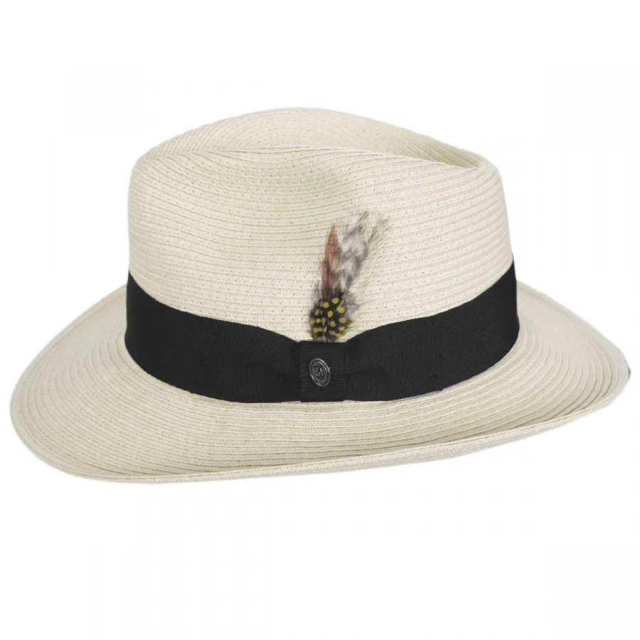 Summer C-Crown Toyo Straw Fedora Hat 4 Summer C-Crown Toyo Straw Fedora Hat - Image 2