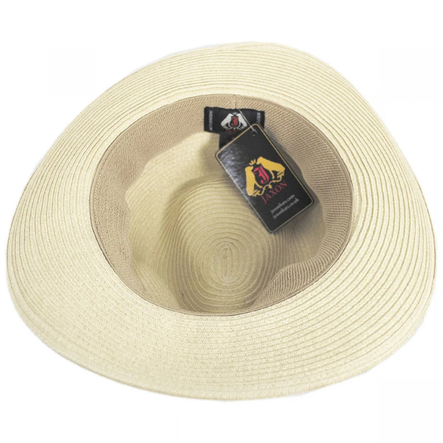 Summer C-Crown Toyo Straw Fedora Hat 5 Summer C-Crown Toyo Straw Fedora Hat - Image 3