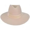 Benson Tri Wool Felt Fedora Hat - Beige -Bailey Hat Shop 353775