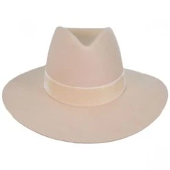 Benson Tri Wool Felt Fedora Hat - Beige