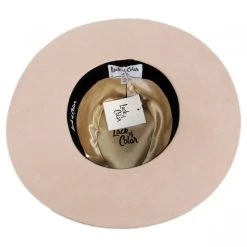 Benson Tri Wool Felt Fedora Hat - Beige -Bailey Hat Shop 353781