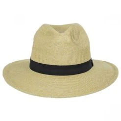 Scala Slider Toyo Straw Safari Fedora Hat