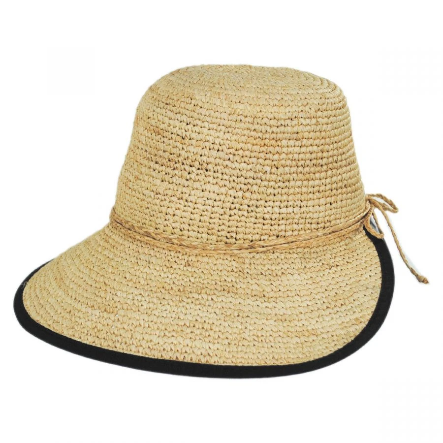 Scala Via Garibaldi Raffia Straw Facesaver Hat 4 Scala Via Garibaldi Raffia Straw Facesaver Hat - Image 2