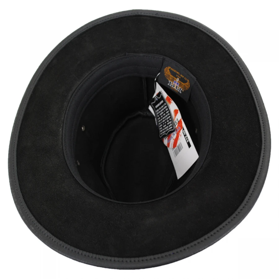 Leather Safari Fedora Hat 5 Leather Safari Fedora Hat - Image 3