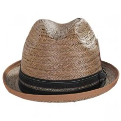 Coconut Straw Stingy Fedora Hat