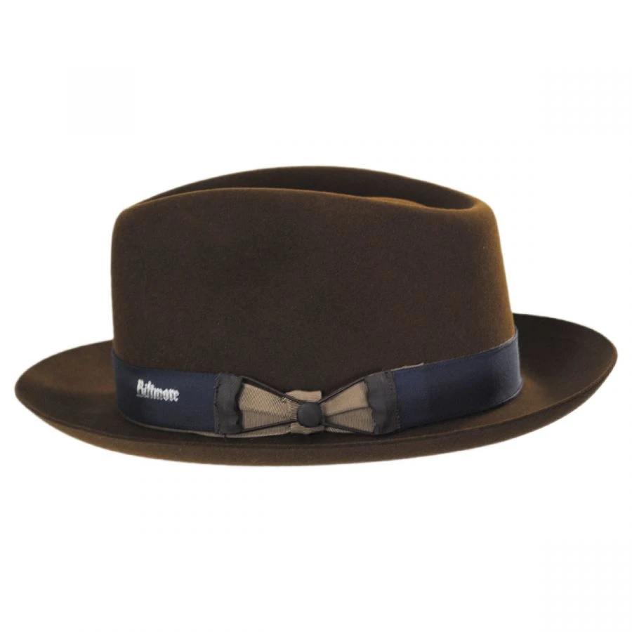 Cassatt Reversible Band Fur Felt Fedora Hat 4 Cassatt Reversible Band Fur Felt Fedora Hat - Image 2