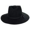 Joanna Packable Wool Felt Fedora Hat - Black -Bailey Hat Shop 381017