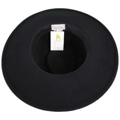 Joanna Packable Wool Felt Fedora Hat - Black -Bailey Hat Shop 381023