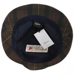 British Millerain Waxed Plaid Cotton Rain Bucket Hat -Bailey Hat Shop 381969