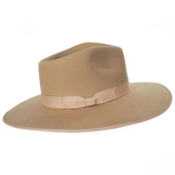 Wool Felt Rancher Fedora Hat - Caramel -Bailey Hat Shop 385949