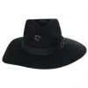 CHARLIE 1 HORSE Highway Wide Brim Wool Felt Fedora Hat