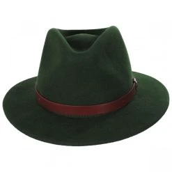 Messer Wool Felt Fedora Hat - Moss